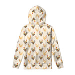 Watercolor Rooster Pattern Print Pullover Hoodie