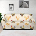 Watercolor Rooster Pattern Print Sofa Cover
