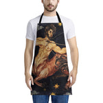 Watercolor Sagittarius Zodiac Sign Print Apron