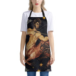 Watercolor Sagittarius Zodiac Sign Print Apron