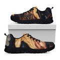 Watercolor Sagittarius Zodiac Sign Print Black Running Shoes