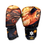 Watercolor Sagittarius Zodiac Sign Print Boxing Gloves