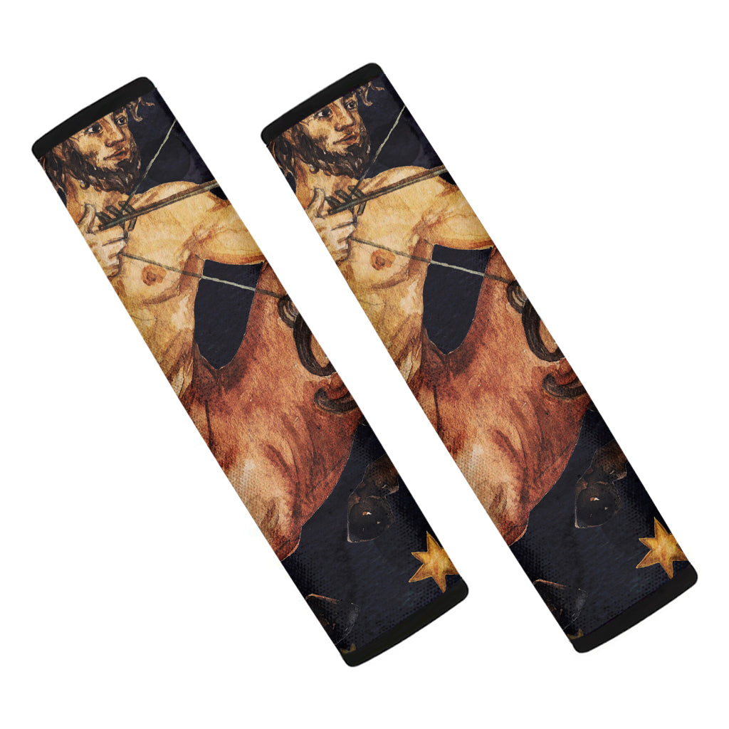Watercolor Sagittarius Zodiac Sign Print Car Seat Belt Covers