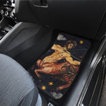 Watercolor Sagittarius Zodiac Sign Print Front and Back Car Floor Mats