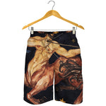 Watercolor Sagittarius Zodiac Sign Print Men's Shorts