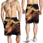 Watercolor Sagittarius Zodiac Sign Print Men's Shorts