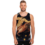Watercolor Sagittarius Zodiac Sign Print Men's Tank Top