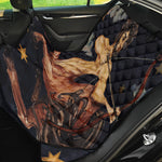 Watercolor Sagittarius Zodiac Sign Print Pet Car Back Seat Cover