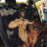 Watercolor Sagittarius Zodiac Sign Print Pet Car Back Seat Cover