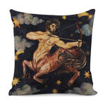 Watercolor Sagittarius Zodiac Sign Print Pillow Cover
