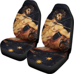 Watercolor Sagittarius Zodiac Sign Print Universal Fit Car Seat Covers