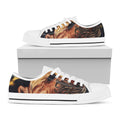 Watercolor Sagittarius Zodiac Sign Print White Low Top Sneakers