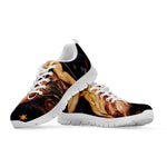 Watercolor Sagittarius Zodiac Sign Print White Sneakers