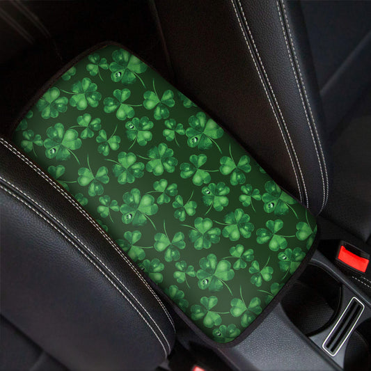 Watercolor Saint Patrick's Day Print Car Center Console Cover