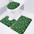 Watercolor Saint Patrick's Day Print 3 Piece Bath Mat Set