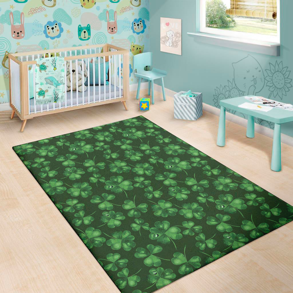 Watercolor Saint Patrick's Day Print Area Rug