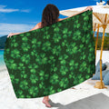 Watercolor Saint Patrick's Day Print Beach Sarong Wrap