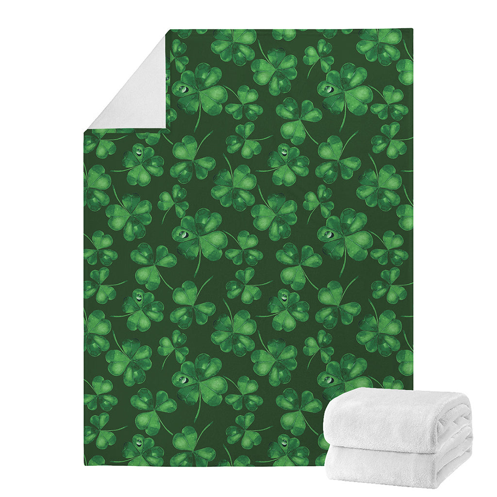 Watercolor Saint Patrick's Day Print Blanket