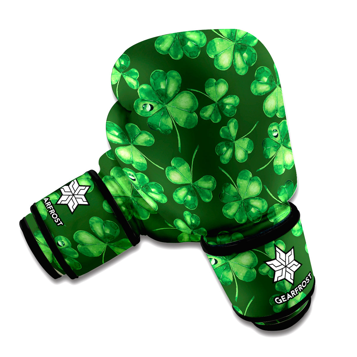 Watercolor Saint Patrick's Day Print Boxing Gloves