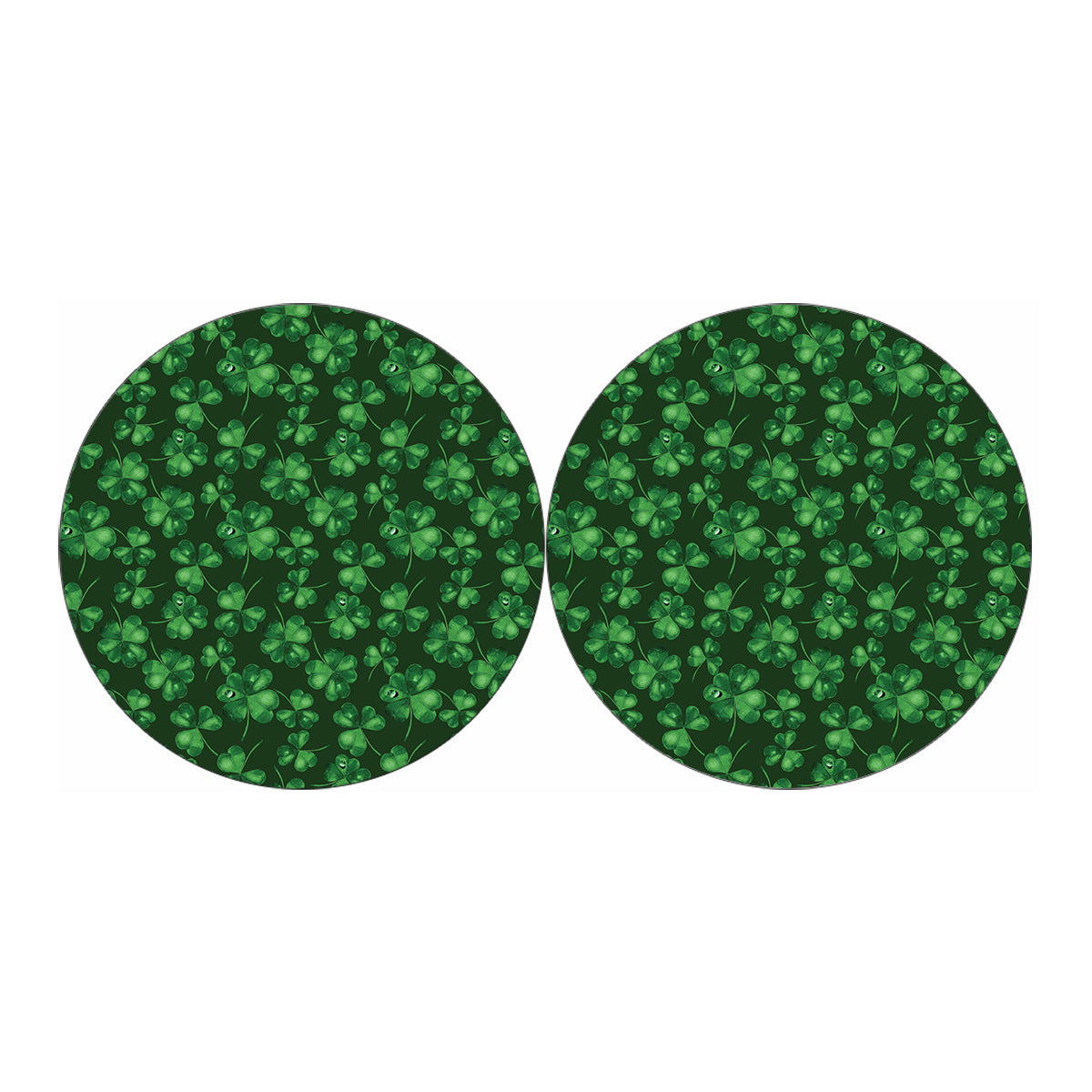 Watercolor Saint Patrick's Day Print Car Coasters