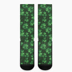 Watercolor Saint Patrick's Day Print Crew Socks