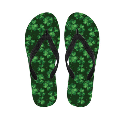 Watercolor Saint Patrick's Day Print Flip Flops