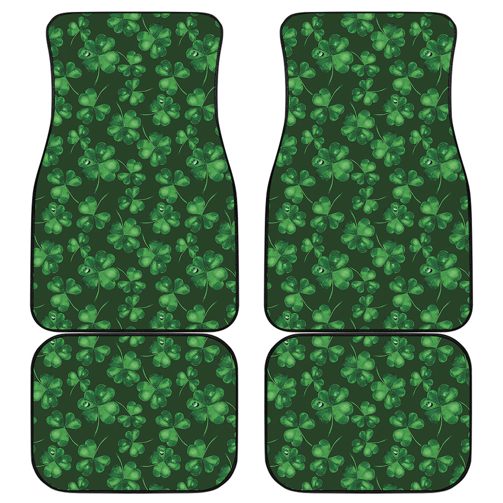 Watercolor Saint Patrick's Day Print Front and Back Car Floor Mats