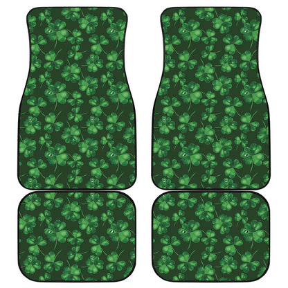 Watercolor Saint Patrick's Day Print Front and Back Car Floor Mats