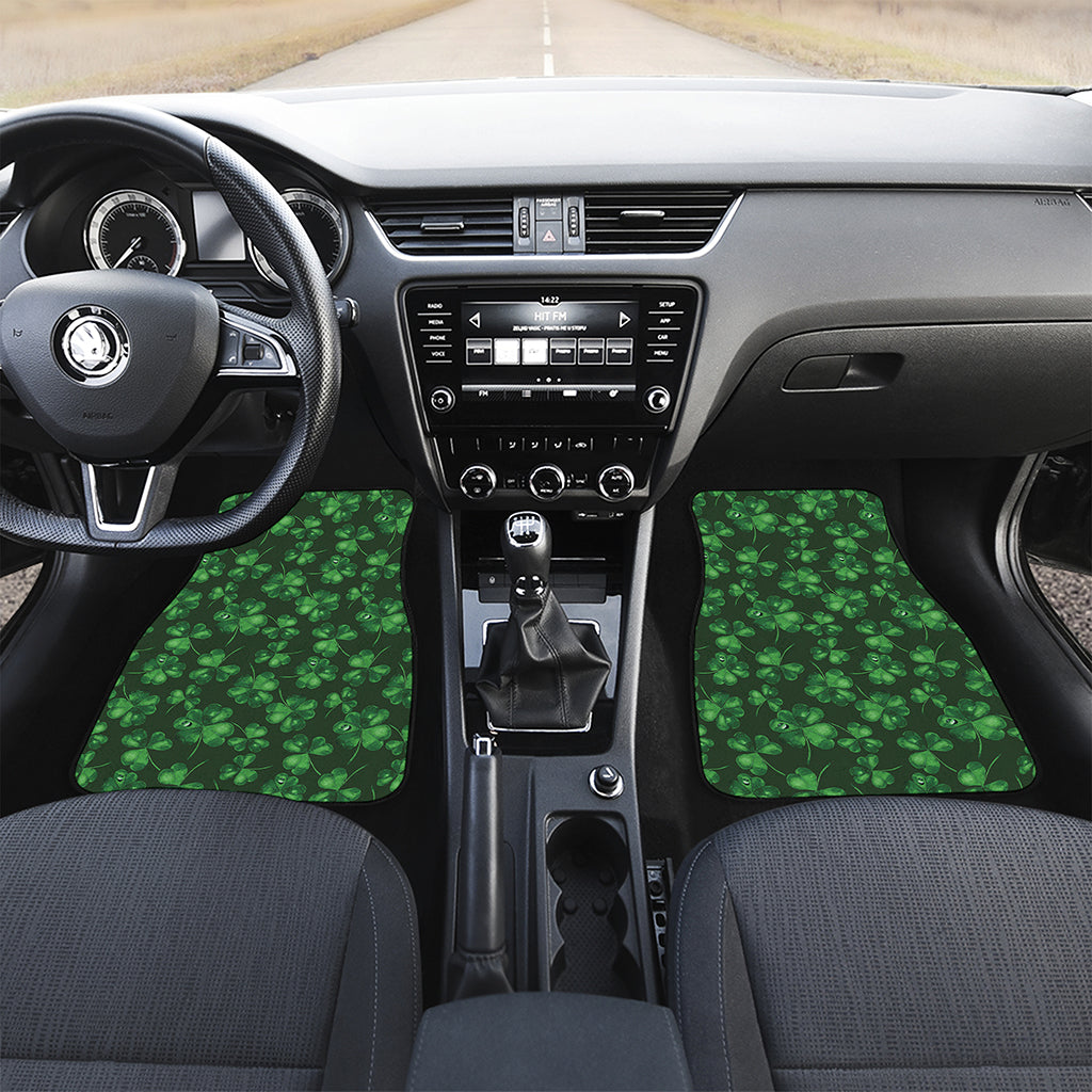Watercolor Saint Patrick's Day Print Front and Back Car Floor Mats