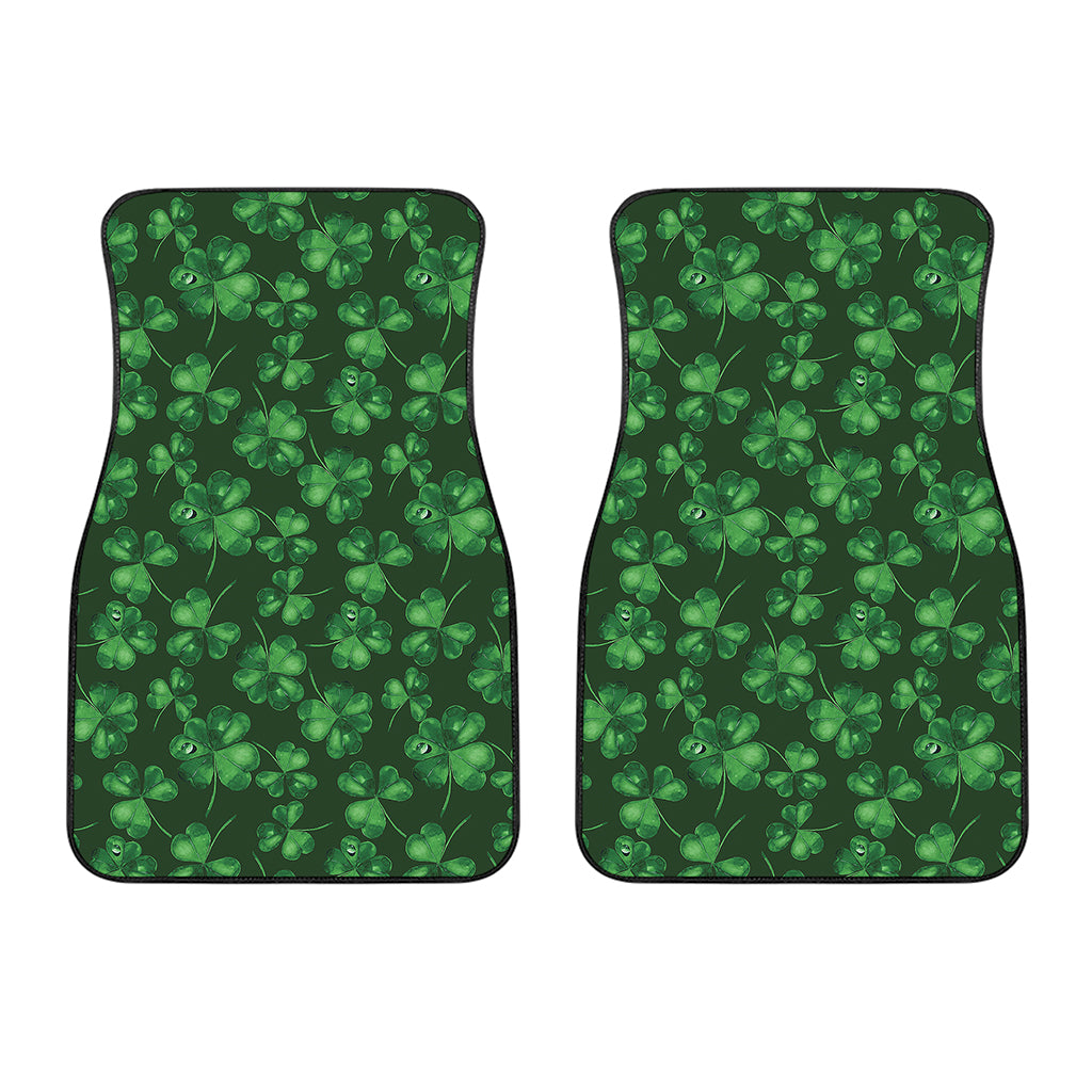 Watercolor Saint Patrick's Day Print Front Car Floor Mats