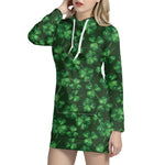 Watercolor Saint Patrick's Day Print Hoodie Dress