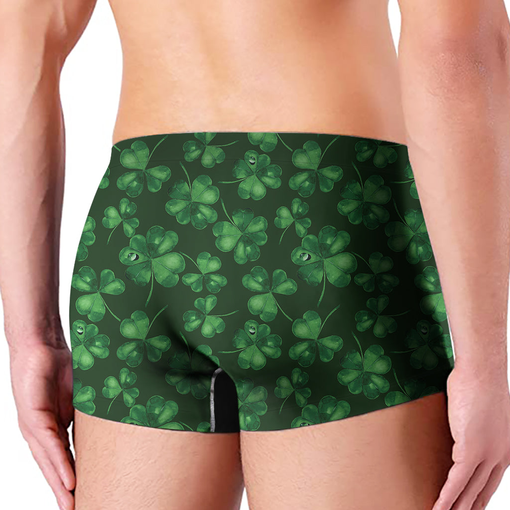 Watercolor Saint Patrick's Day Print Men's Boxer Briefs