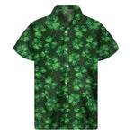 Watercolor Saint Patrick's Day Print Men's Short Sleeve Shirt