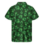 Watercolor Saint Patrick's Day Print Men's Short Sleeve Shirt