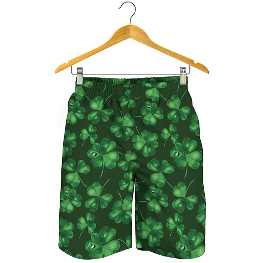 Watercolor Saint Patrick's Day Print Men's Shorts