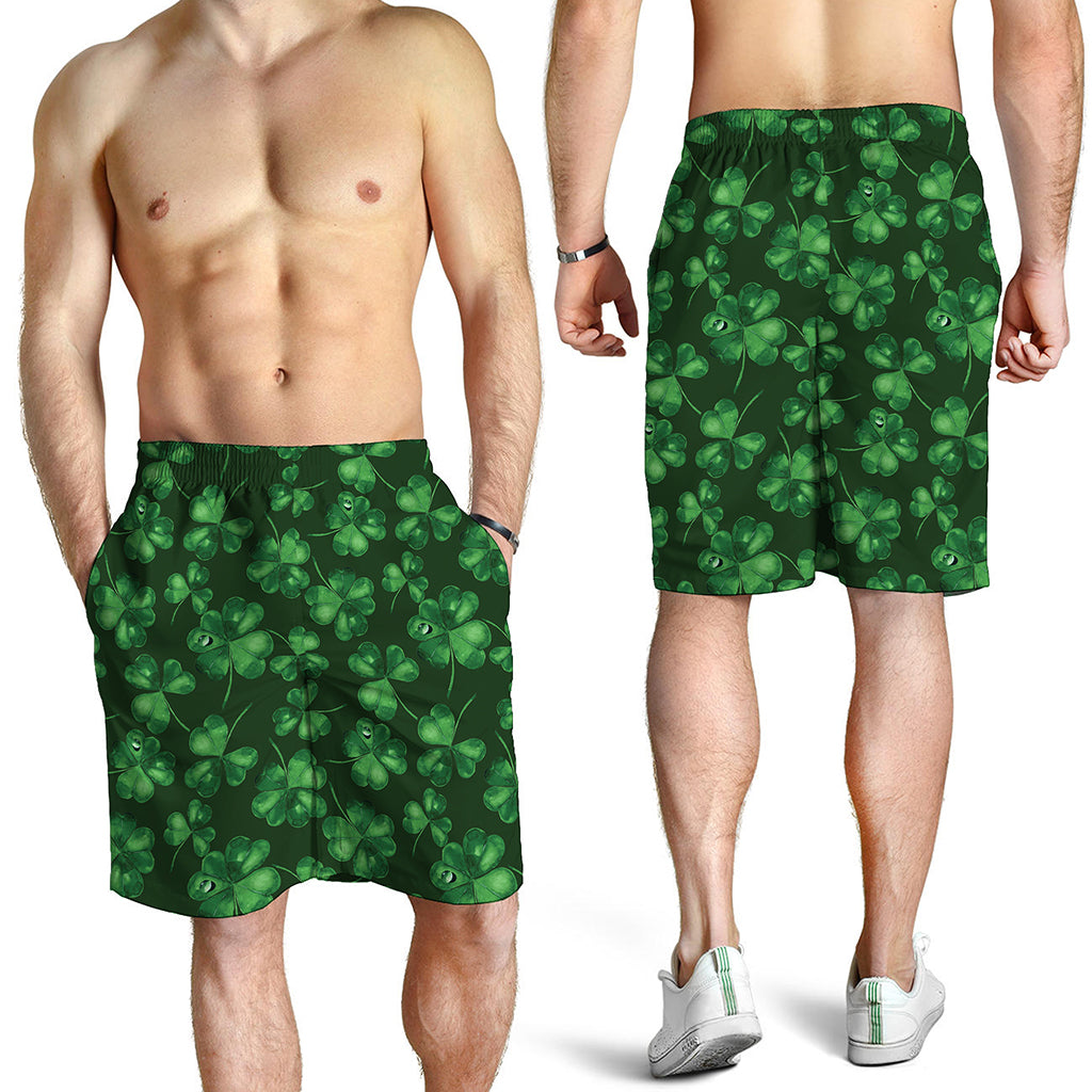 Watercolor Saint Patrick's Day Print Men's Shorts