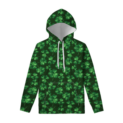 Watercolor Saint Patrick's Day Print Pullover Hoodie