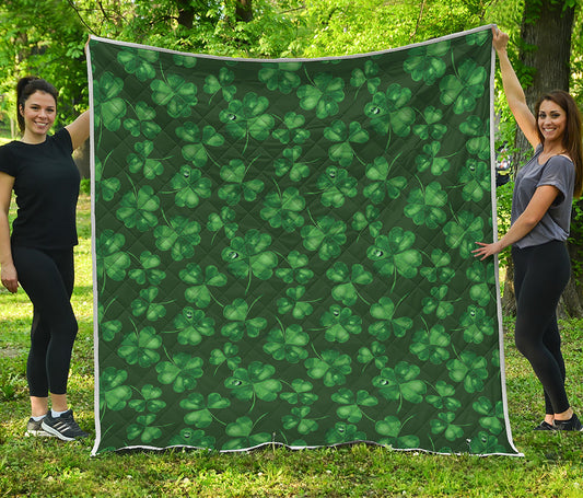 Watercolor Saint Patrick's Day Print Quilt