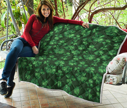 Watercolor Saint Patrick's Day Print Quilt