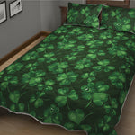 Watercolor Saint Patrick's Day Print Quilt Bed Set