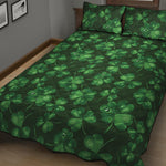 Watercolor Saint Patrick's Day Print Quilt Bed Set