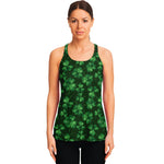 Watercolor Saint Patrick's Day Print Women's Racerback Tank Top