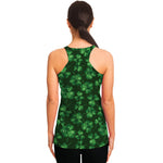 Watercolor Saint Patrick's Day Print Women's Racerback Tank Top