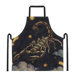 Watercolor Scorpio Zodiac Sign Print Apron