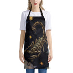 Watercolor Scorpio Zodiac Sign Print Apron