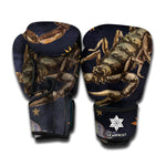 Watercolor Scorpio Zodiac Sign Print Boxing Gloves