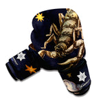 Watercolor Scorpio Zodiac Sign Print Boxing Gloves