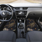 Watercolor Scorpio Zodiac Sign Print Front and Back Car Floor Mats
