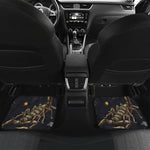 Watercolor Scorpio Zodiac Sign Print Front and Back Car Floor Mats