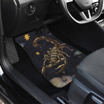 Watercolor Scorpio Zodiac Sign Print Front and Back Car Floor Mats
